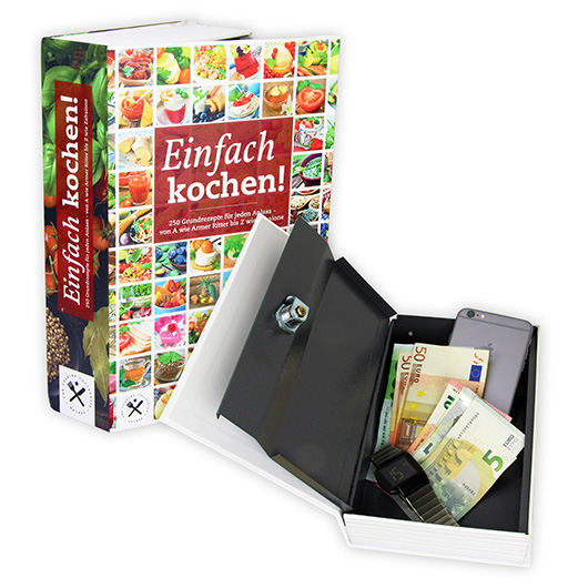 Buchsafe Kochbuch mit Schlssel