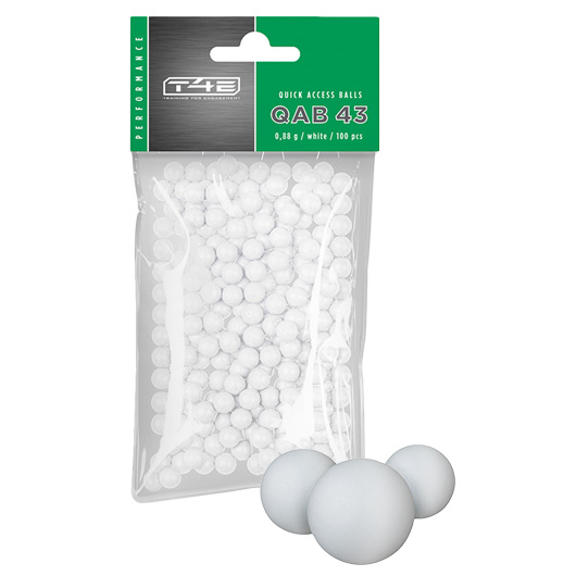 T4E Performance QAB 43 Quick Access Balls Kal.43 100 Stück weiß
