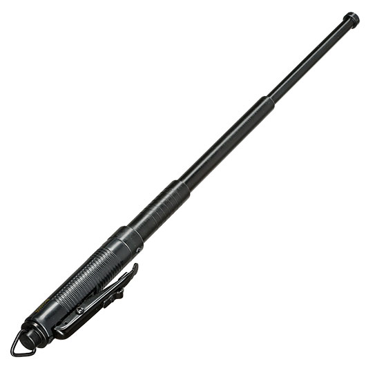 Automatik Teleskop Schlagstock 19,5 Zoll schwarz inkl. Holster Bild 2