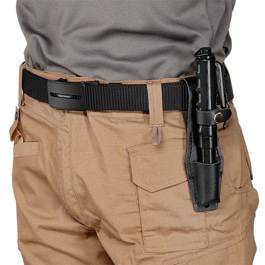 Automatik Teleskop Schlagstock 19,5 Zoll schwarz inkl. Holster Bild 7