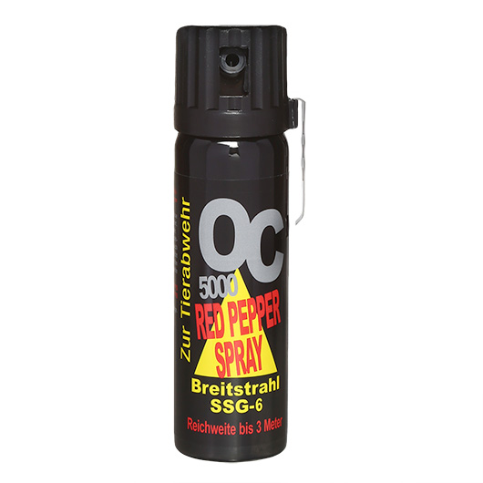 OC 5000 Red Pepper Pfefferspray Breitstrahl 63ml mit Grtelclip