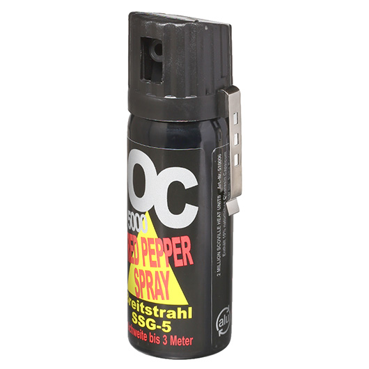 OC 5000 Red Pepper Pfefferspray Breitstrahl 50ml mit Grtelclip Bild 1