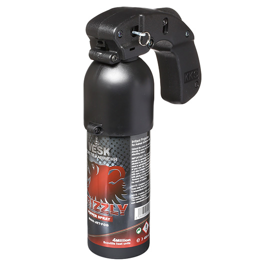 VESK Grizzly Pfefferspray 400 ml Breitstrahl mit Pistolengriff extra stark