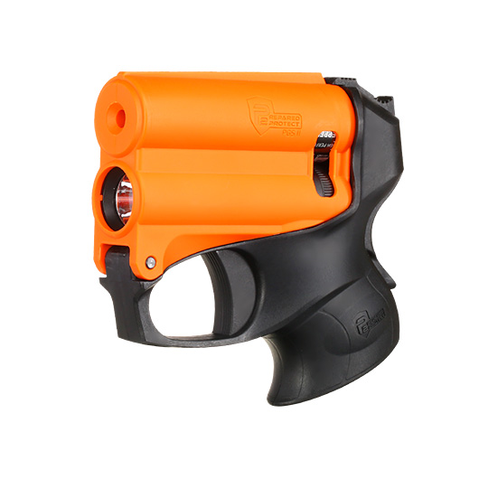 P2P Pfefferpistole PGS II Kit mit Taschenlampe schwarz/orange inkl. 11 ml Pfefferkartusche