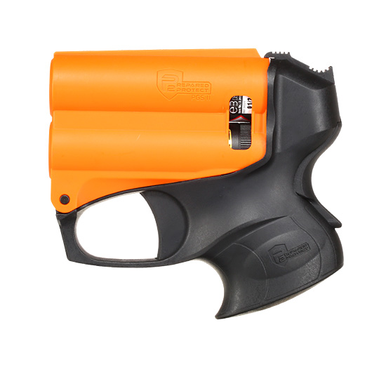 P2P Pfefferpistole PGS II Kit mit Taschenlampe schwarz/orange inkl. 11 ml Pfefferkartusche Bild 1