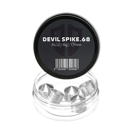 Devil Spike Aluminiumgeschosse Kaliber .68 fr HDS 68 silber 5er Dose Bild 1