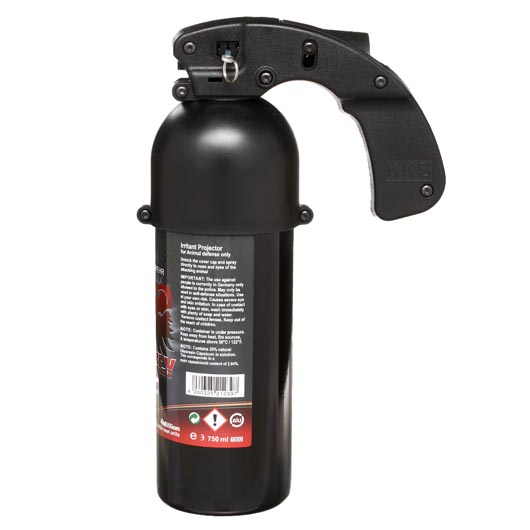 VESK Grizzly Pfefferspray 750 ml Breitstrahl mit Pistolengriff extra stark Bild 2