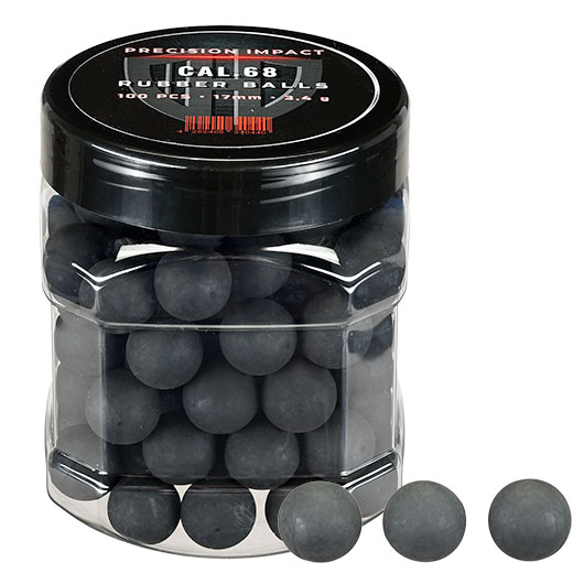 Precision Impact Rubber Balls 3,4g Kaliber .68 schwarz 100er Dose