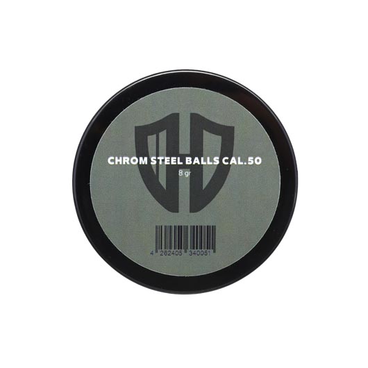 Chromstahlkugeln Kaliber .50 silber 50er Dose Bild 3