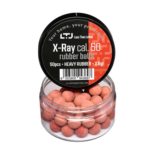 LTL X-Ray Heavy Rubber Balls Kaliber .50 in Schraubdose 50 Stck rot Bild 1