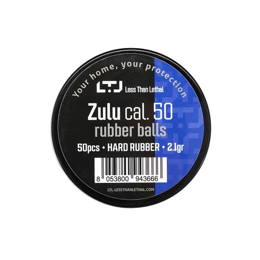 LTL Zulu Hard Rubber Balls Gummikugeln im Kaliber .50 schwarz 50 Stck Bild 3