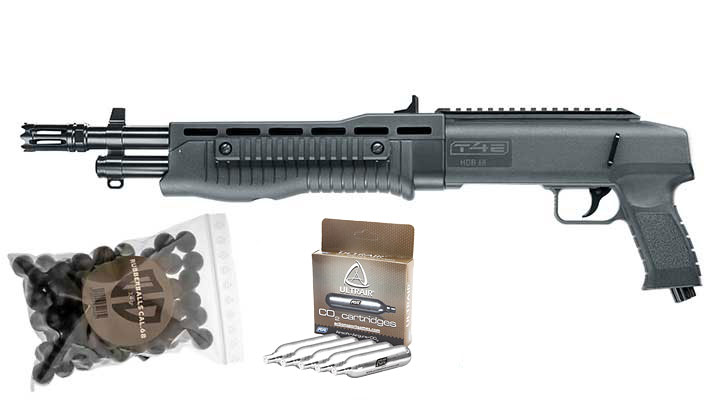 T4E HDB 68 CO2-RAM Defence Shotgun TB 68 Kal. .68 + 100 Rubberballs + Ultrair CO2 Kapseln