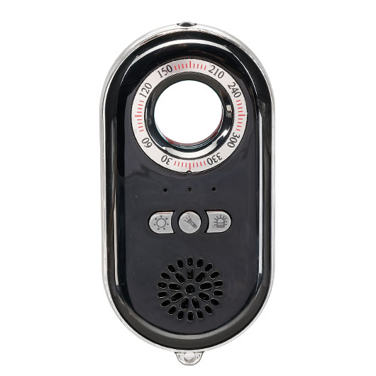 Kameradetektor K98 mit Alarm und LED-Lampe schwarz inkl. USB-Ladekabel & Lanyard