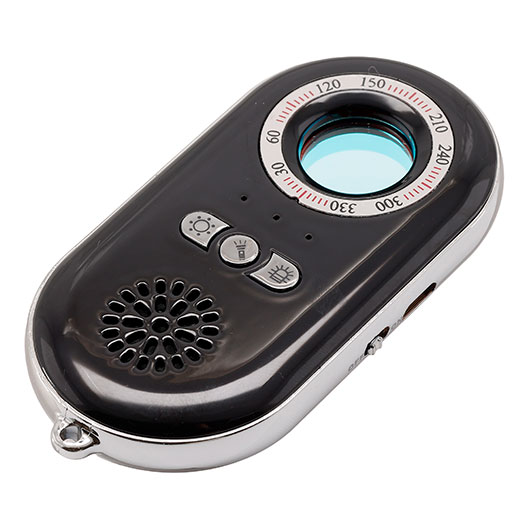 Kameradetektor K98 mit Alarm und LED-Lampe schwarz inkl. USB-Ladekabel & Lanyard Bild 1
