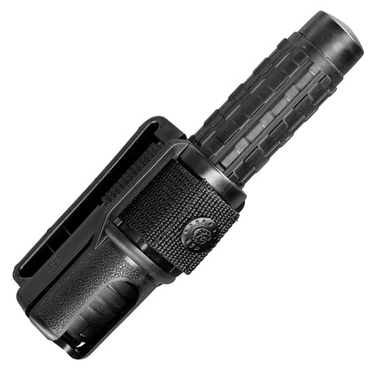 Teleskopschlagstock 16 Zoll schwarz inkl. Profi Holster Bild 4