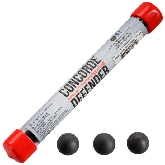 Concorde Defender Gummikugeln Kal. .50 schwarz 10er Dose