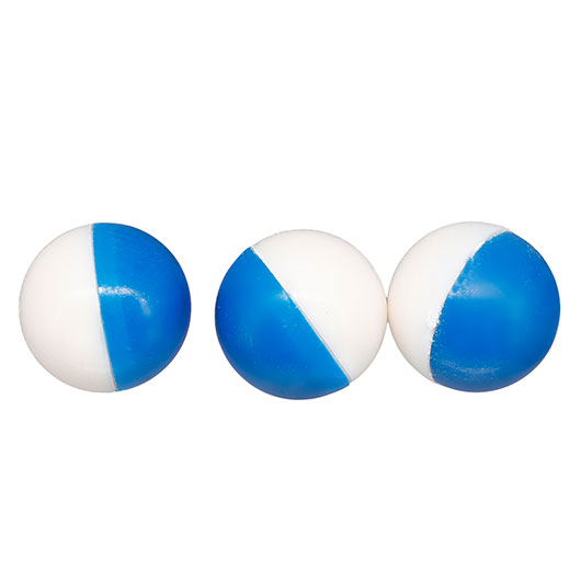 Vesta Kreidekugeln Chalk Cloud Balls Kaliber .50 blau/wei 50er Dose Bild 3