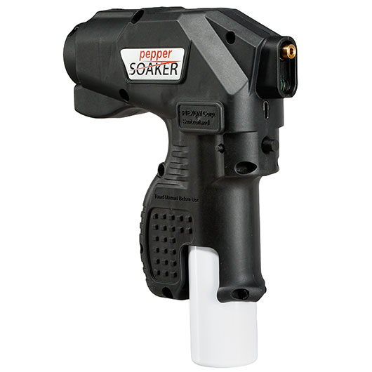 Piexon Pepper Soaker PSX1 Tierabwehrgert schwarz mit 300 Lumen LED-Lampe inkl. Pfefferkartusche 75 ml, USB-Ladekabel & Tran Bild 10