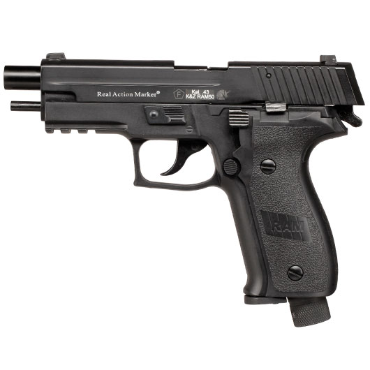 APS X50 mit Metallschlitten CO2-RAM Pistole Kal. 43 schwarz Bild 6