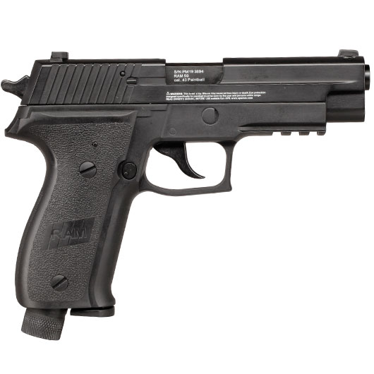 APS X50 mit Metallschlitten CO2-RAM Pistole Kal. 43 schwarz Bild 7