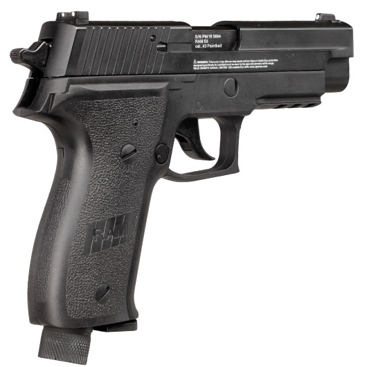 APS X50 mit Metallschlitten CO2-RAM Pistole Kal. 43 schwarz Bild 8