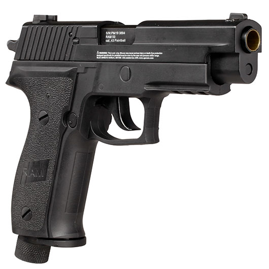 APS X50 mit Metallschlitten CO2-RAM Pistole Kal. 43 schwarz Bild 9