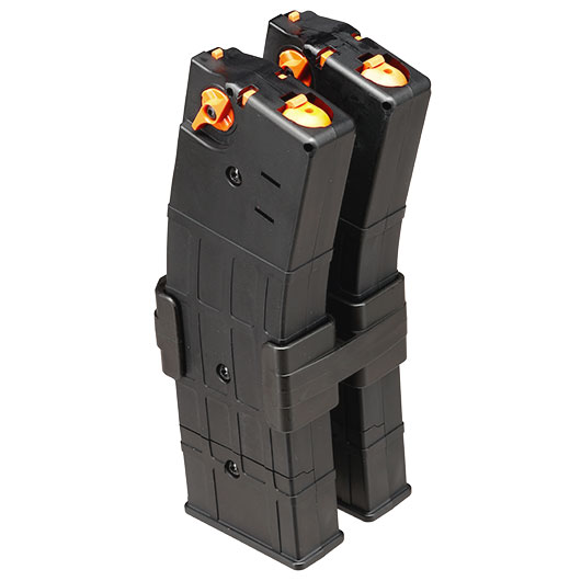 T4E TC 68 / P2P HDC 68 CO2 RAM Gewehr Magazin-Verbinder / Mag-Coupler f. 2 Magazine schwarz Bild 5