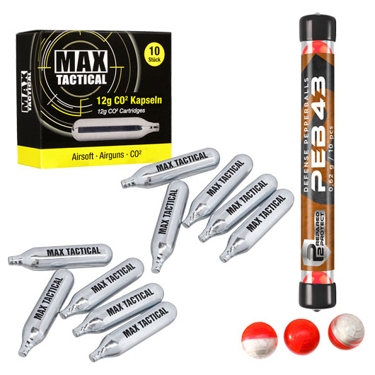 Walther PDP T4E Compact T4E CO2 RAM Pistole Kal. .43 im Set inkl. Pfefferkugeln und 12g CO2 Kapseln Bild 11