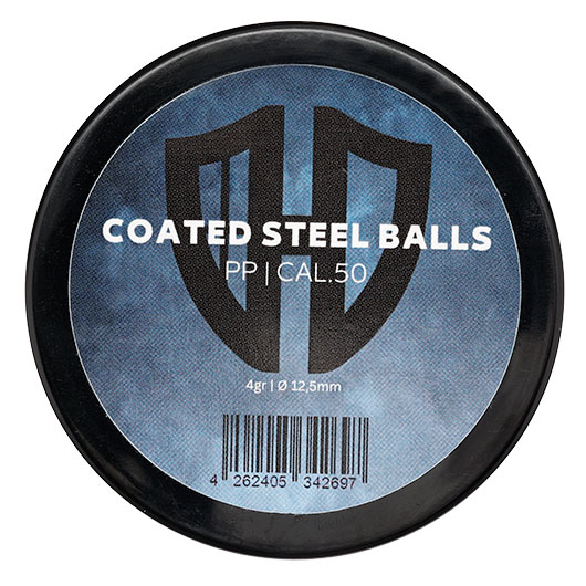 Coated Steel Balls Kaliber .50 mit Kunststoffmantel 4,0g oliv 50er Dose Bild 3