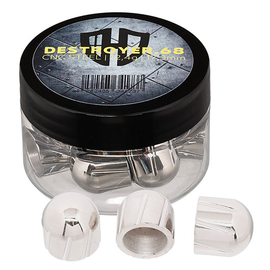 Destroyer.68 CNC Stahlgeschosse Kaliber .68 fr TR68 / TS68 / HDR68 / HDS68 chrom 12er Dose