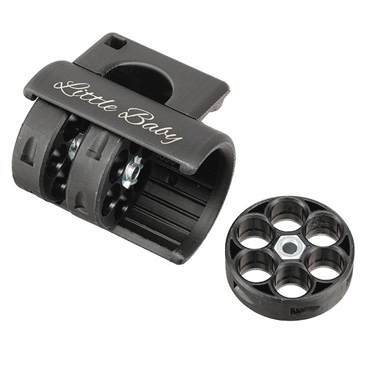 TAC-MAG T4 Little Baby V2 4-fach Trommelmagazin-Halter f. TR50 / HDR50 Revolver schwarz Bild 9