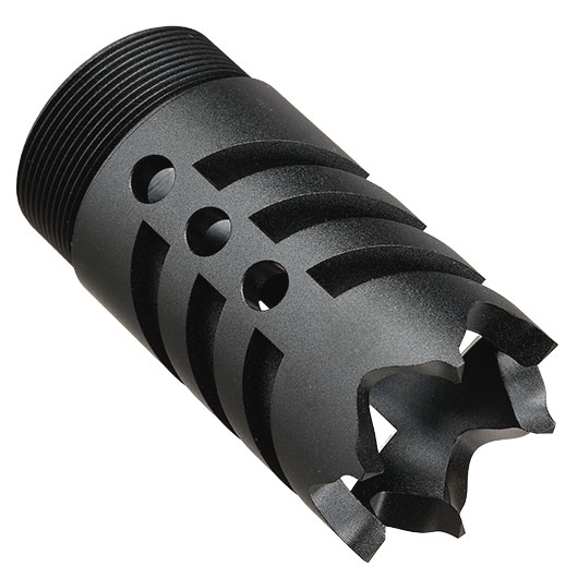 Glasbreaker Muzzle Flash-Hider CNC Aluminium f. AEA HP MAX 1 / 2 Luftgewehr schwarz Bild 1