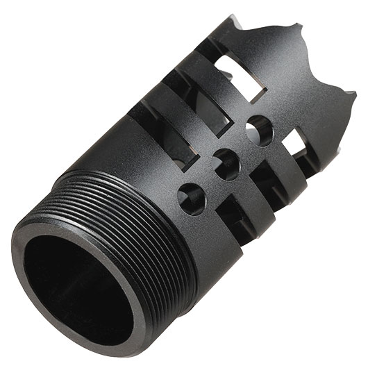 Glasbreaker Muzzle Flash-Hider CNC Aluminium f. AEA HP MAX 1 / 2 Luftgewehr schwarz Bild 2