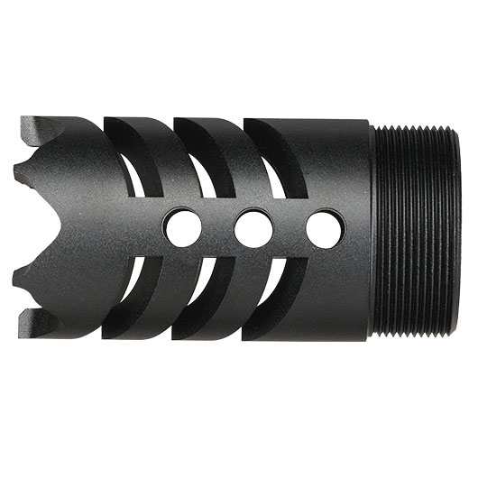 Glasbreaker Muzzle Flash-Hider CNC Aluminium f. AEA HP MAX 1 / 2 Luftgewehr schwarz Bild 4