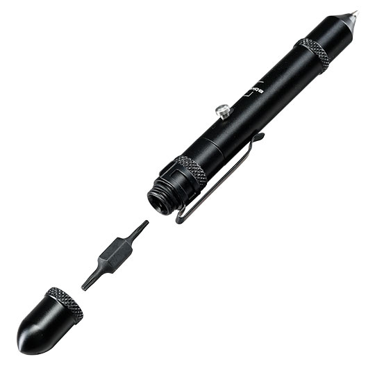 Bker Plus Tactical Aluminium Bit Pen mit T6 / T8 Wechsel-Bit schwarz Bild 4