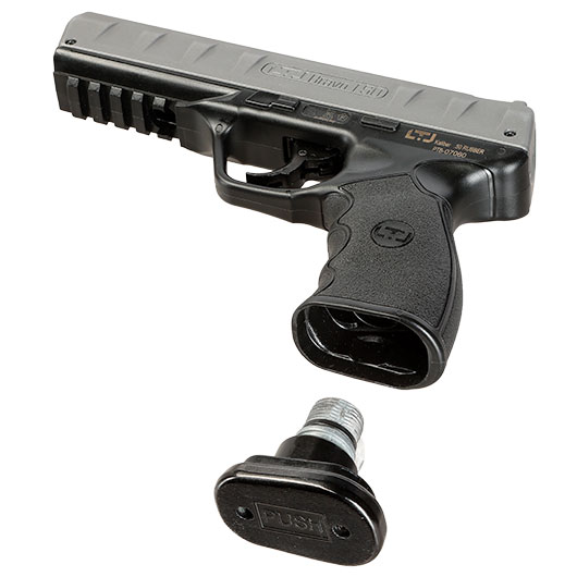 Chiappa LTL Bravo 1.50 mit Metallschlitten CO2-RAM Pistole Kal. .50 schwarz / grau Bild 7