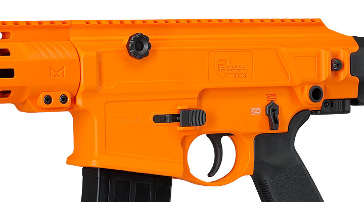 P2P HDC 68 CO2 RAM MagFed Home Defence Carbine Gewehr Kal. .68 orange / schwarz Bild 3