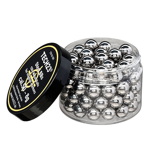 Tech23 Chromstahlkugeln 8g Kaliber .50 silber 100er Dose Bild 2