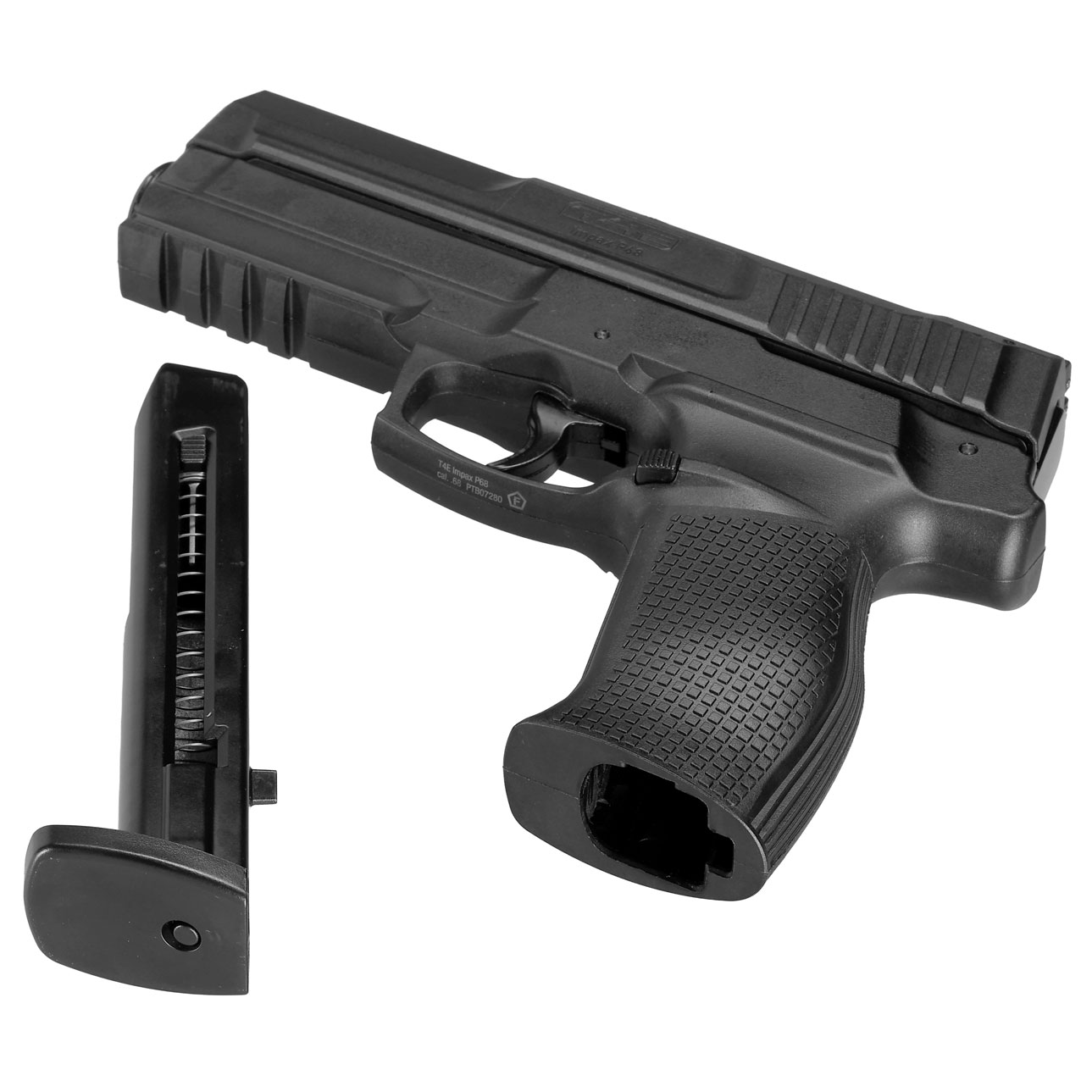 T4E Impax P68 CO2-RAM Pistole Kal. .68 im Komplettset mit Softkoffer schwarz Bild 6