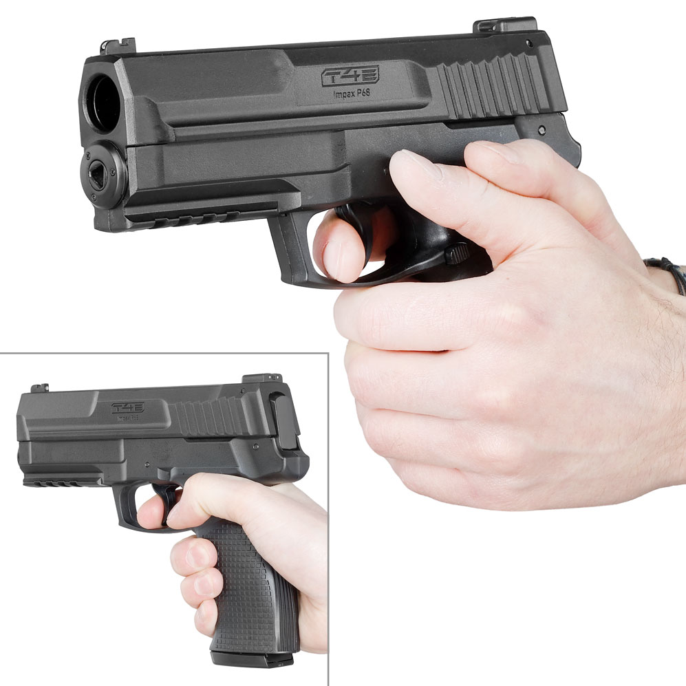 T4E Impax P68 CO2-RAM Pistole Kal. .68 im Komplettset mit Softkoffer schwarz Bild 7