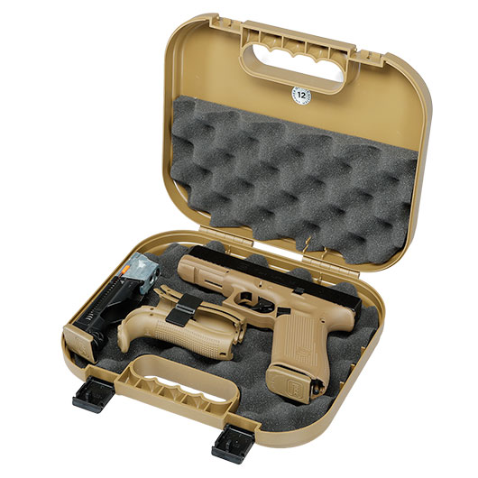 Glock 17 Gen.5 T4E mit Metallschlitten CO2-RAM Pistole Kal. .43 schwarz / coyote French Edition Bild 4