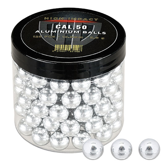 High Impact Aluminiumkugeln 2,8g Kaliber .50 silber 125er Dose