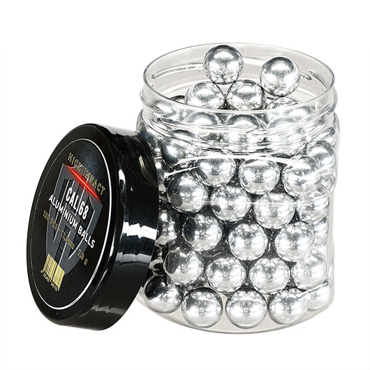 High Impact Aluminiumkugeln 7,3g Kaliber .68 silber 125er Dose Bild 2