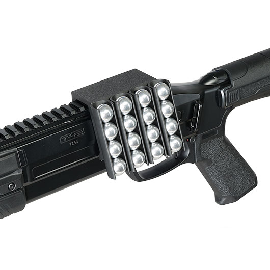 Munitionshalter Exclusive Ammo Holder 16 Balls schwarz f. HDX68 / TR68 / HDB68 / TB68 CO2 RAM Shotgun Kal. .68 Bild 4