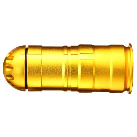 MadBull M922A1 40mm Vollmetall Hlse / Einlegepatrone f. 120 6mm BBs gold Bild 1
