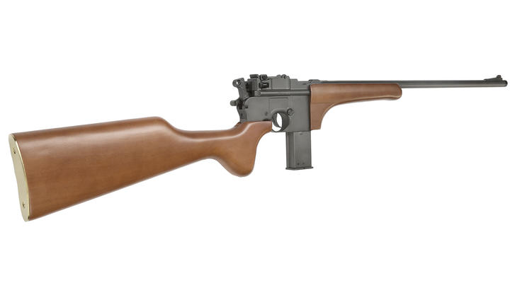 HFC M712 Airsoft Karabiner Vollmetall mit Echtholzschaft Gas NBB 6mm BB grau Bild 3