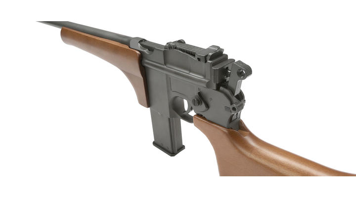 HFC M712 Airsoft Karabiner Vollmetall mit Echtholzschaft Gas NBB 6mm BB grau Bild 6