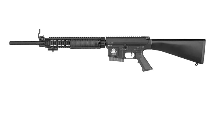 G&G GR25 Sniper Vollmetall S-AEG 6mm BB schwarz inkl. QD Mock Suppressor Bild 1