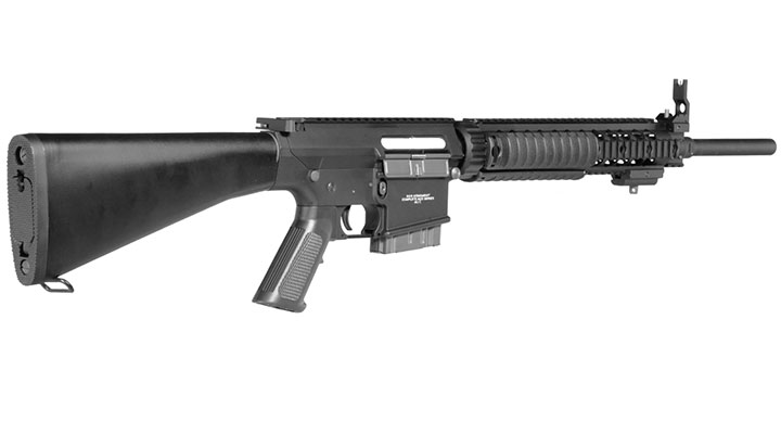 G&G GR25 Sniper Vollmetall S-AEG 6mm BB schwarz inkl. QD Mock Suppressor Bild 3