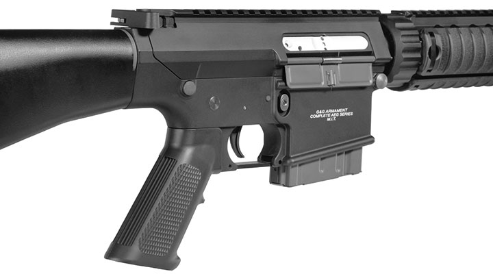 G&G GR25 Sniper Vollmetall S-AEG 6mm BB schwarz inkl. QD Mock Suppressor Bild 9